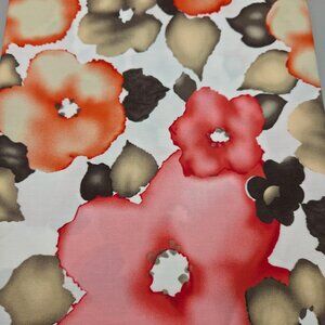 Jo-Ann Exclusive Floral Cotton Fabric Watercolor Flowers Big Bold 1 Yard